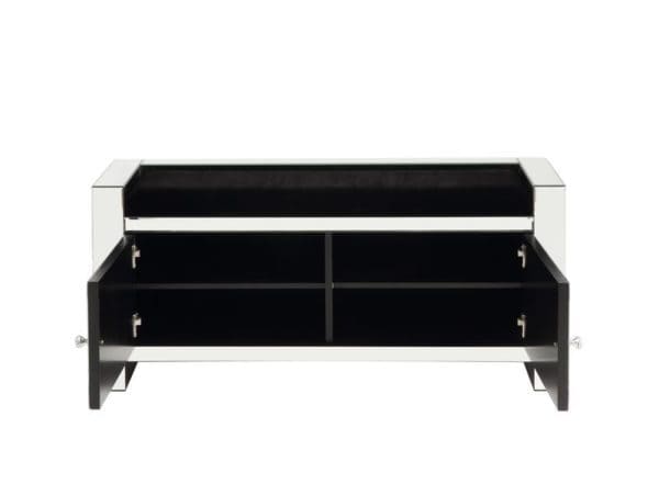 Noralie Storage Mirrored Bench - Image 3