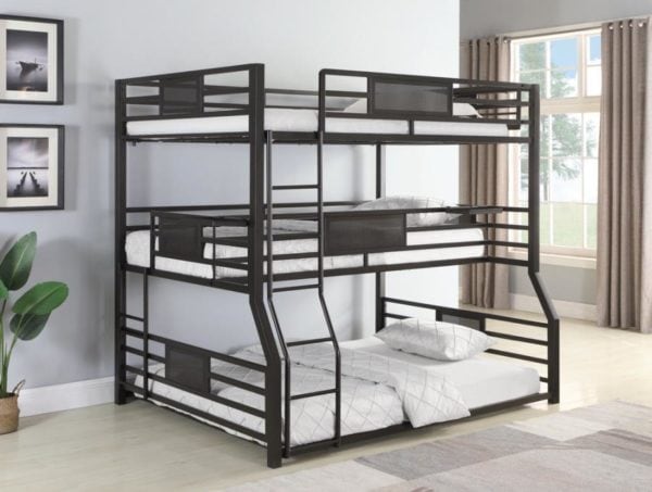 Rogen Fill/Twin Xl/Queen Triple Bunk Bed