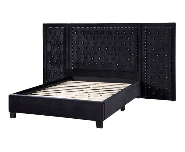 Damazy Black King Bed - Image 2