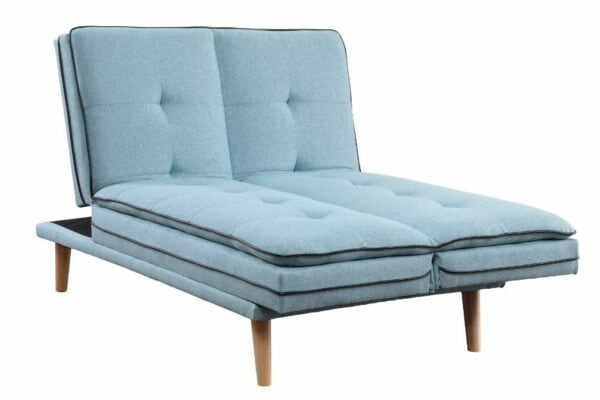 Savilla Blue Linen Futon - Image 4