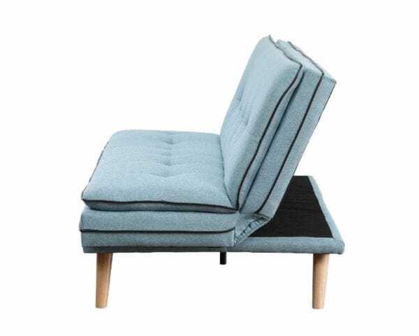 Savilla Blue Linen Futon - Image 3