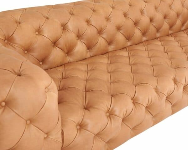 Divani Casa Dexter - Transitional Camel Tufted Sofa - Image 4