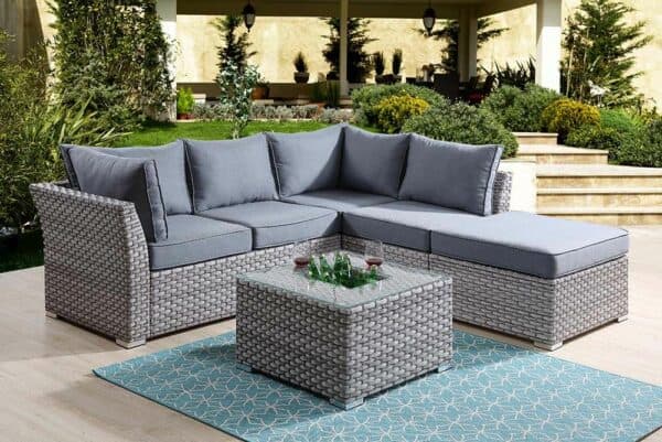 Laurance Patio Sectional Set