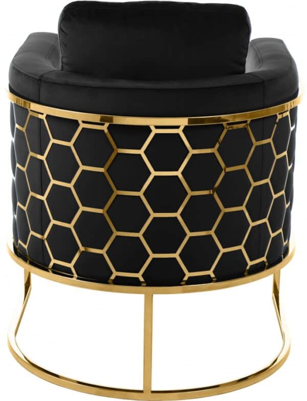 Casa Black Velvet Chair - Image 3