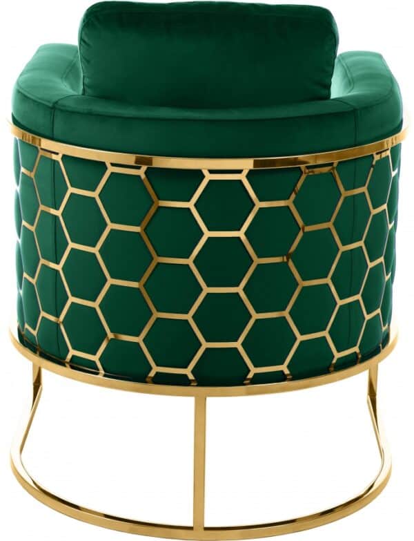 Case Green Velvet Chair - Image 2