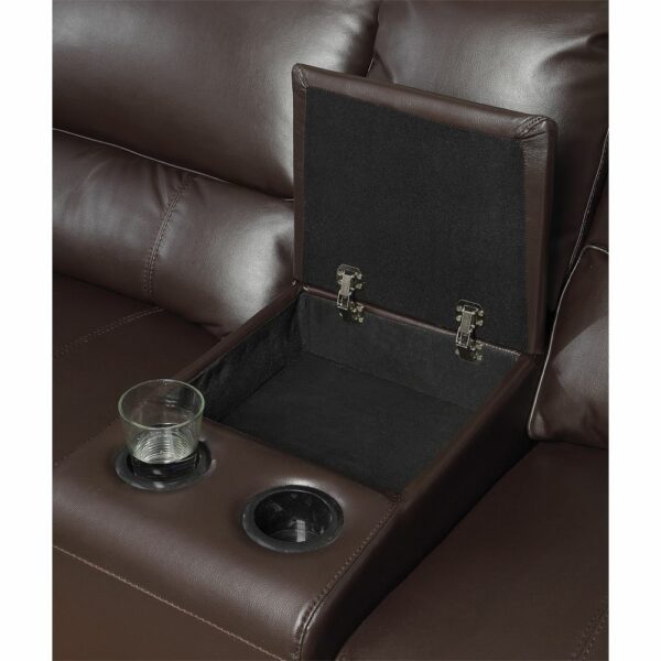 Saul Brown Power Reclining Sectional - Image 3