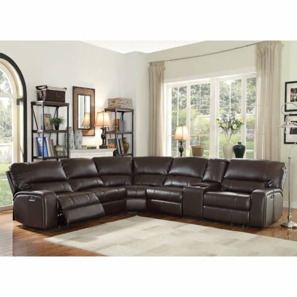 Saul Brown Power Reclining Sectional