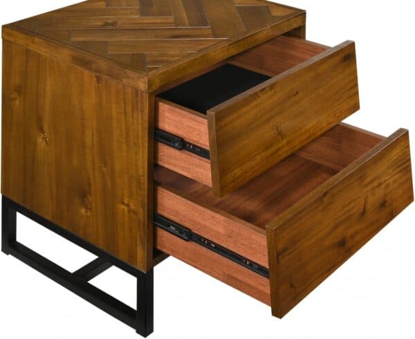 Reed Wood Nightstand - Image 2