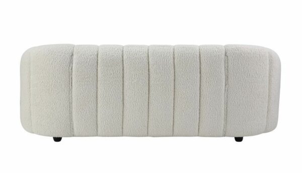 Osmash White Teddy Sherpa Sofa - Image 3