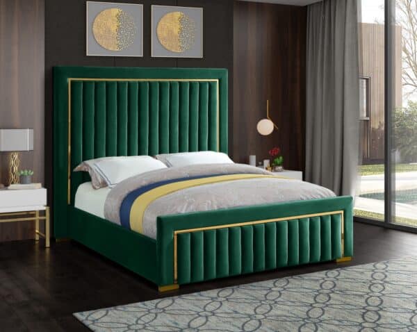 Dolce Green Velvet King Bed