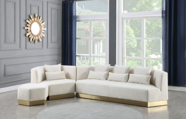 Marquis Cream Velvet Collection - Image 2