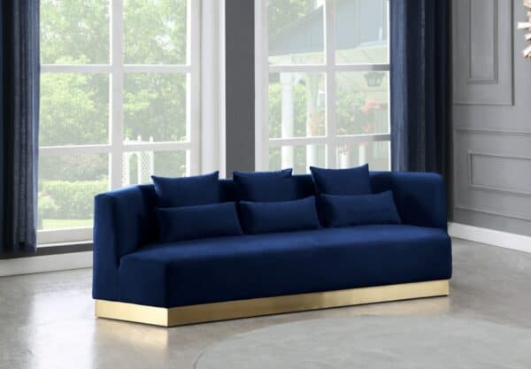 Marquis Navy Blue Velvet Sofa