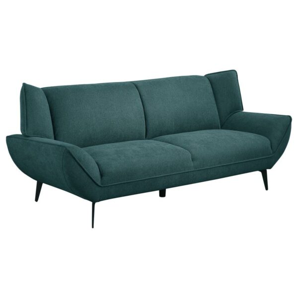 Mid-Century Modern Teal Sofa