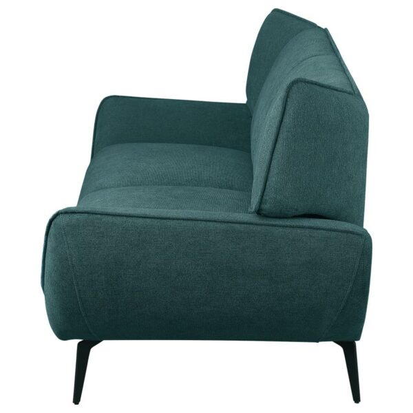 Mid-Century Modern Teal Sofa - Image 2