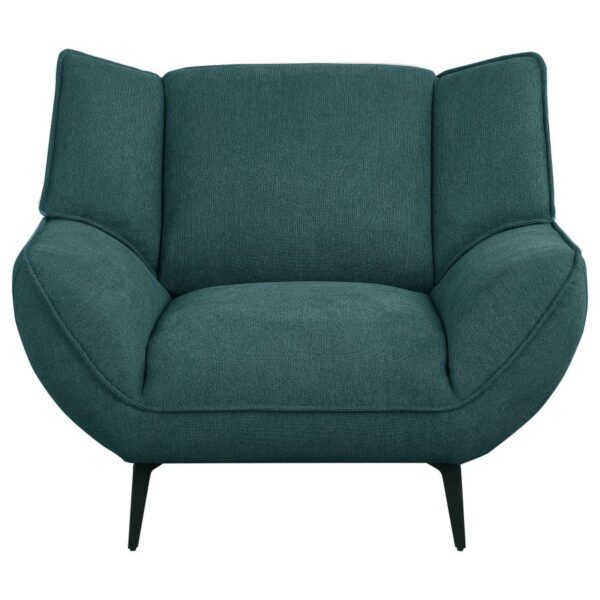 Mid-Century Modern Teal Chair - Image 2