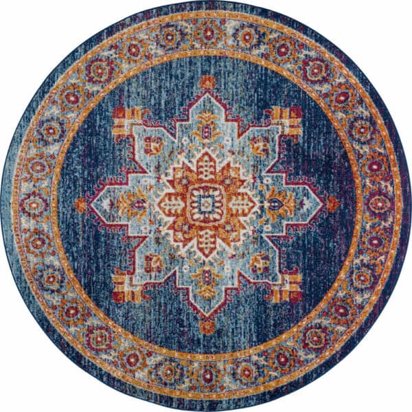 Diamond DIA1900 Blue 5'3'' Round Rug - Image 4