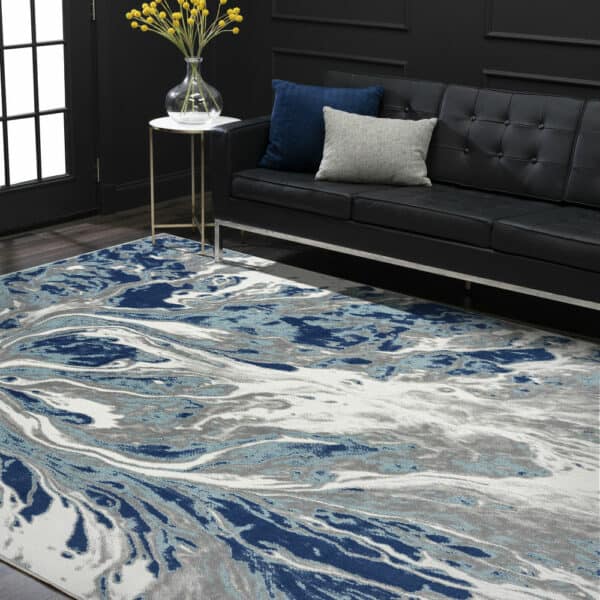 Timeless TML1106 Blue 5'3'' x 7'3'' Rug - Image 2