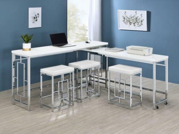 Jackson 5-piece Multipurpose Counter Height Table Set - Image 2