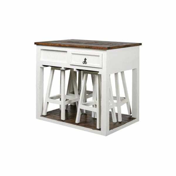 Kitchen Island with 4 Stools