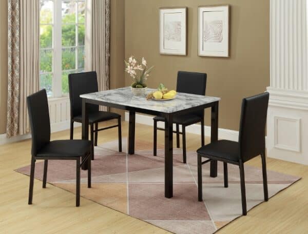 Aiden White 5 Pc Dinette