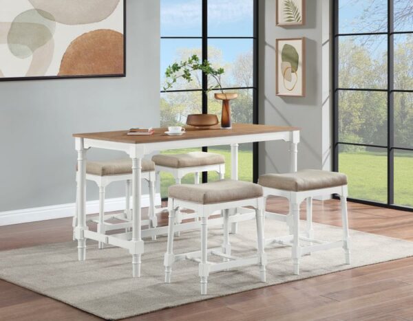 Martina 5-piece Rectangular Counter Height Dining Set