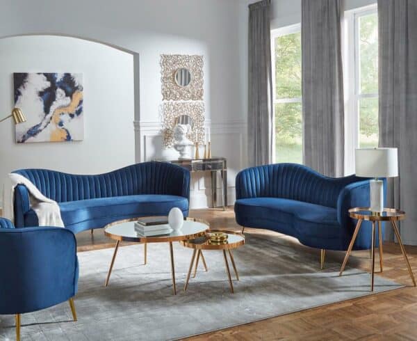 Sophia Blue Living Room Collection