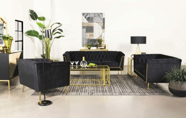 Holly Tuxedo Arm Tufted Living Room Collection