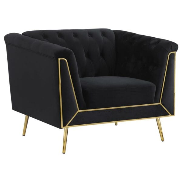 Holly Tuxedo Arm Tufted Living Room Collection - Image 2