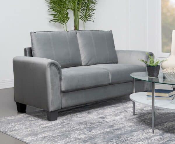 Davis Upholstered Rolled Arm Loveseat