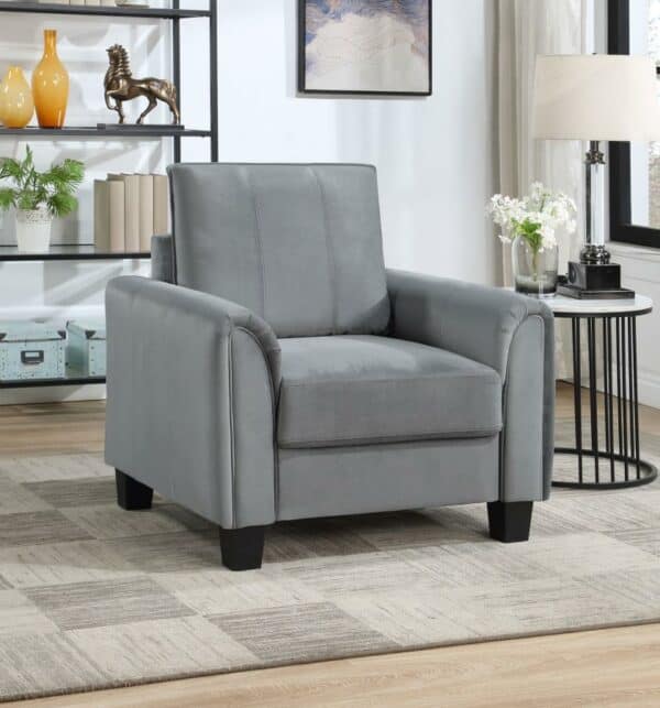 Davis Upholstered Rolled Arm Accent Chair