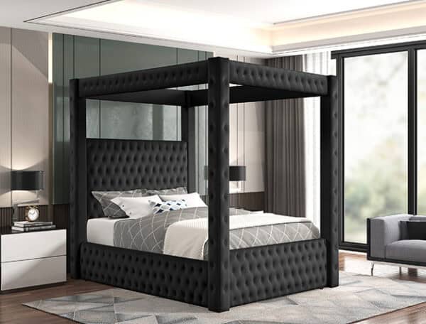 ANNABELLE Black King BED FRAME