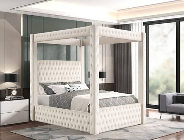 ANNABELLE White Queen BED FRAME