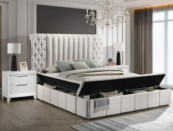 DANBURY WHITE King BED