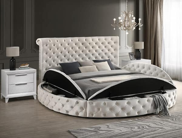 BRIGITTE White King BED FRAME