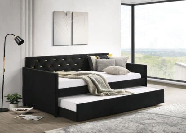 Kendall Upholstered Twin Daybed with Trundle