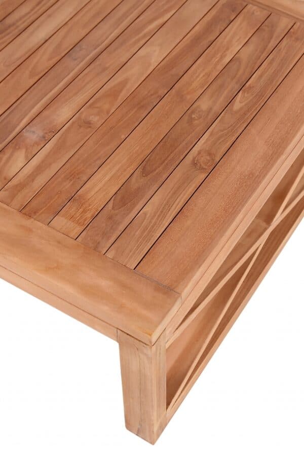 Anguilla Teak Outdoor Coffee Table - Image 2