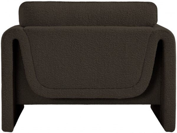 Stylus Boucle Brown Fabric Chair - Image 2