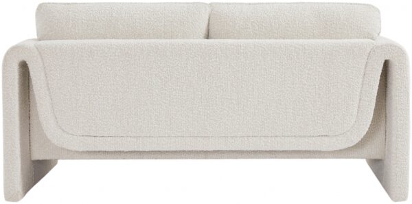 Stylus Boucle Cream Fabric Living Room Collection - Image 6