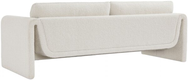 Stylus Boucle Cream Fabric Sofa - Image 3