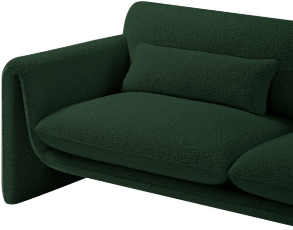 Stylus Boucle Green Fabric Living Room Set - Image 7