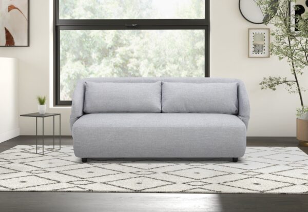 Divani Casa Lerner - Modern Light Grey Fabric Sofa Bed - Image 2