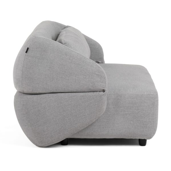 Divani Casa Lerner - Modern Light Grey Fabric Sofa Bed - Image 3