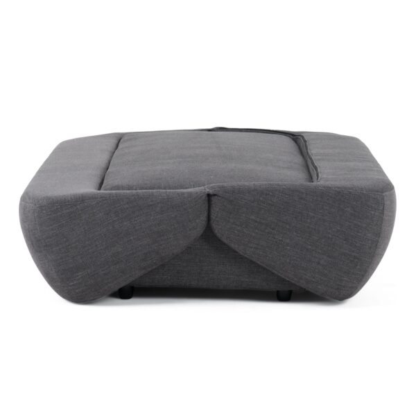 Divani Casa Lerner - Modern Dark Grey Fabric Sofa Bed - Image 3