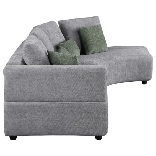 Toscano 134-inch Upholstered Sectional - Image 3