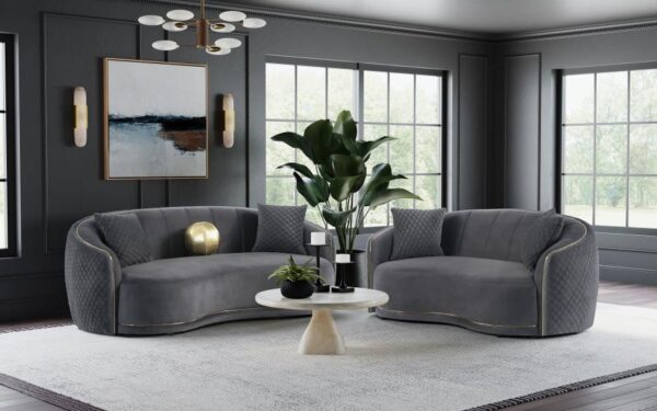 Brookside Velvet Sofa & Love Seat