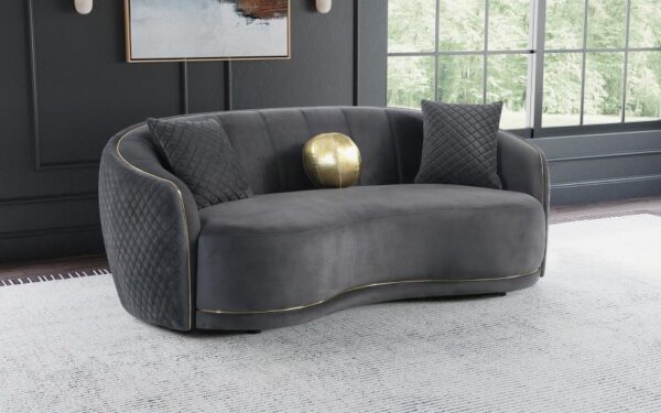 Brookside Velvet Sofa & Love Seat - Image 3