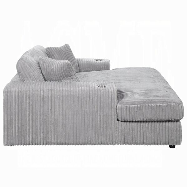 Hilde Chaise Light Grey - Image 2