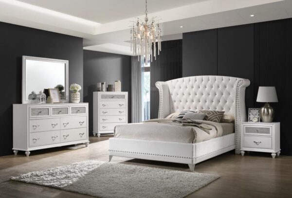 Barzini White Bedroom Collection