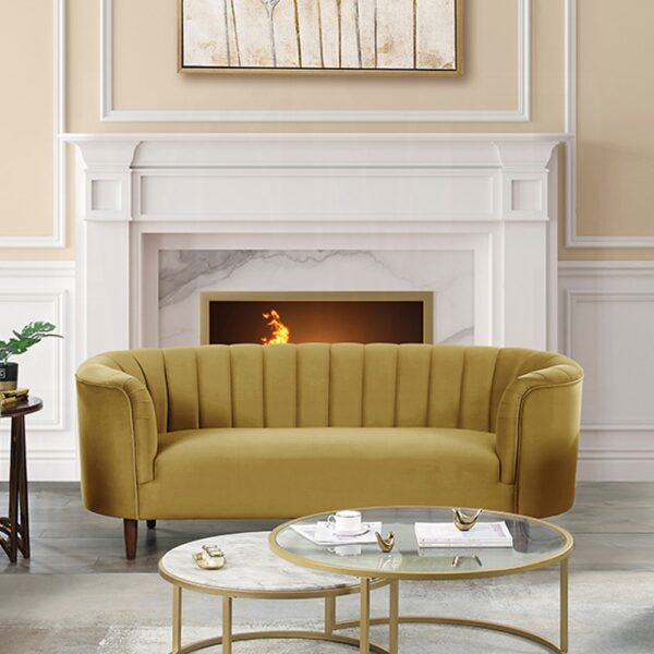 Millephri Olive Yellow Sofa