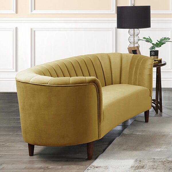 Millephri Olive Yellow Loveseat